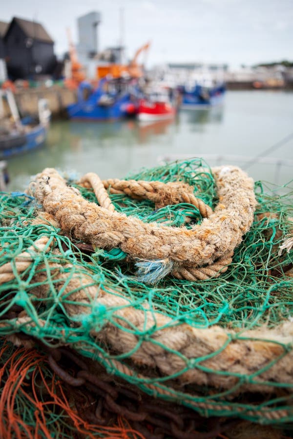 Whitstable Harbour Fishing Trawler Stock Image Image of cargo, line