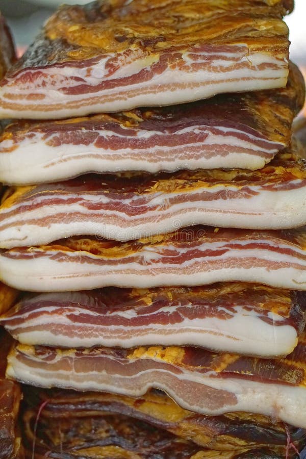 Whole bacon stock photo. Image of pile, ready, prepared - 102014738