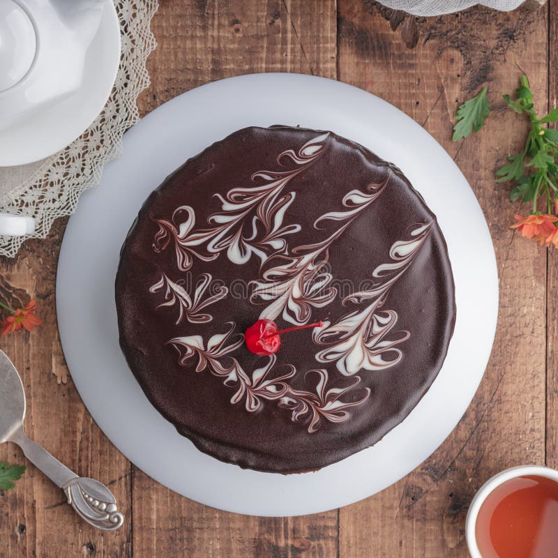 The Whole Delicious Cake Top View Stock Photo Image of snack, lunch