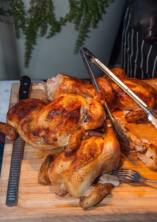 Whole Cooked Chickens stock photo. Image of cooking, animal 26151216