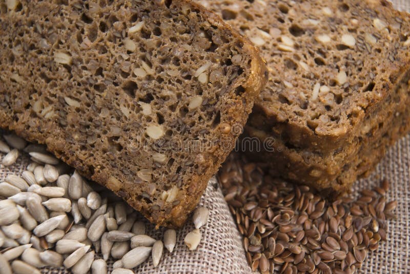 Whole grain bread stock image. Image of dieting, flour 39649569