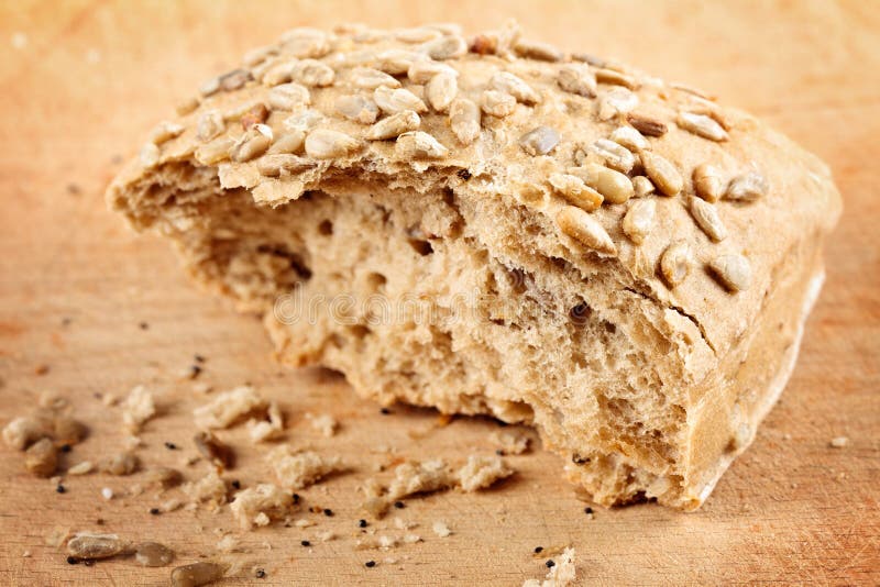 Whole Grain Bread with Sunflower Seeds Stock Image Image of broken, french 19608921
