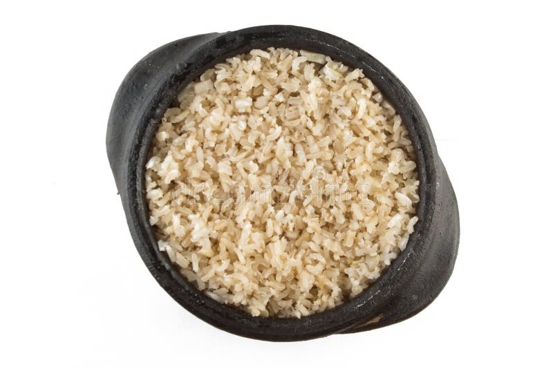 Whole Grain Brown Rice Cooked. Integral Stock Photo Image of diet
