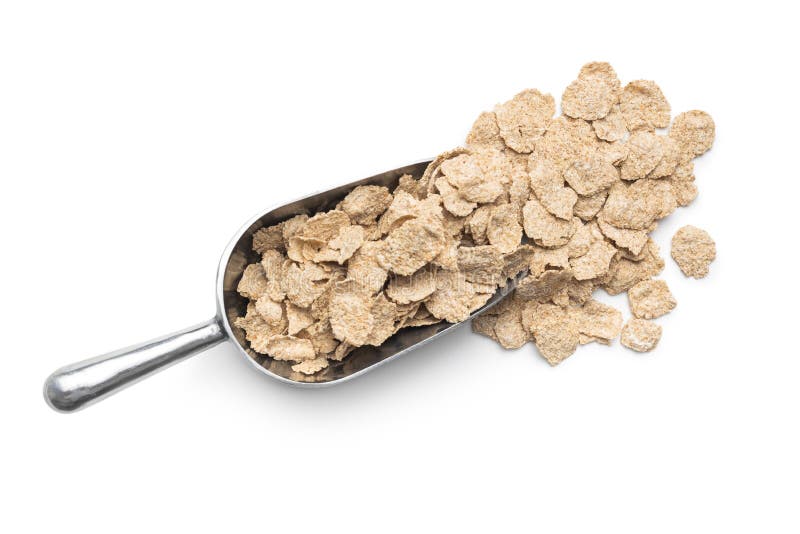 Whole Grain Cereal Flakes in Scoop. Wholegrain Breakfast Cereals ...