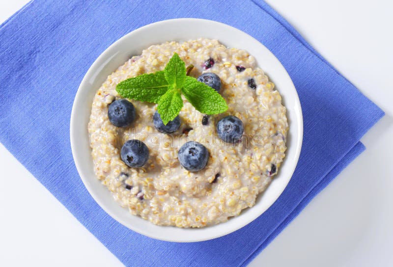 Whole grain oat porridge stock image. Image of breakfast 46876263