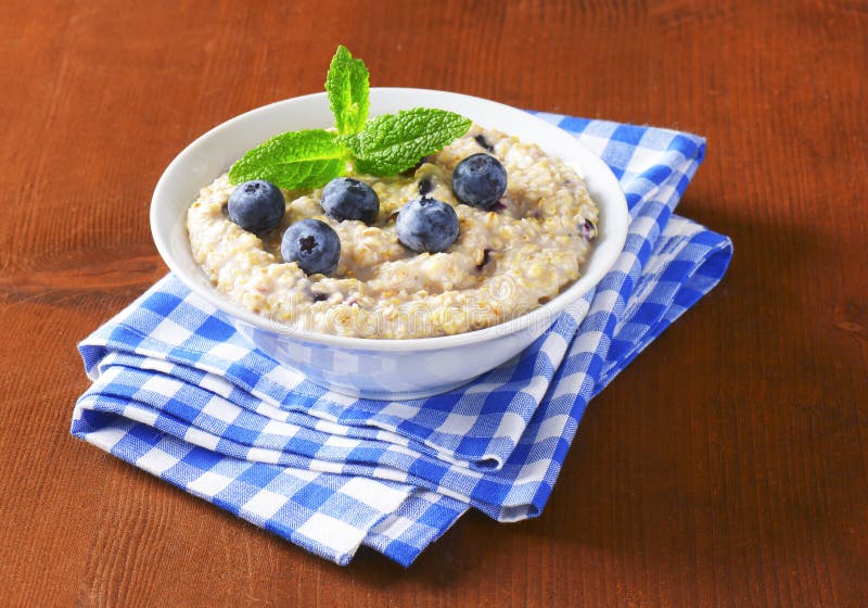 Whole grain oat porridge stock image. Image of homemade 46876499