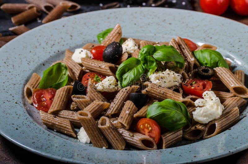 Whole grain pasta stock image. Image of healthy, diet 73137639