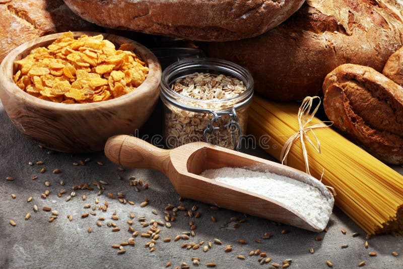 Whole Grain Products with Complex Carbohydrates Stock Photo Image of bread, fiber 114230074
