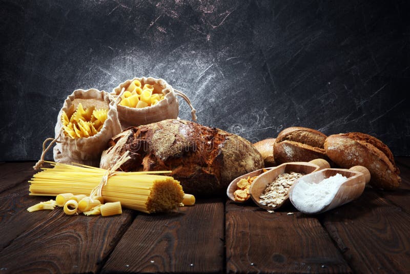 Whole Grain Products with Complex Carbohydrates Stock Photo Image of fiber, flour 117671116