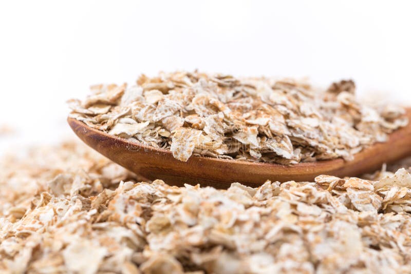 Whole grain, rolled oats stock photo. Image of overflowing 54530912