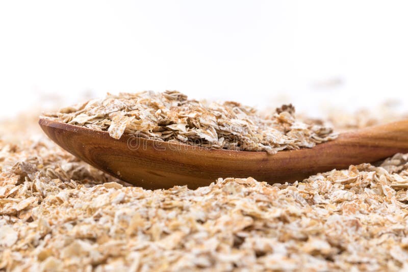 Whole grain, rolled oats stock image. Image of eating 57303437