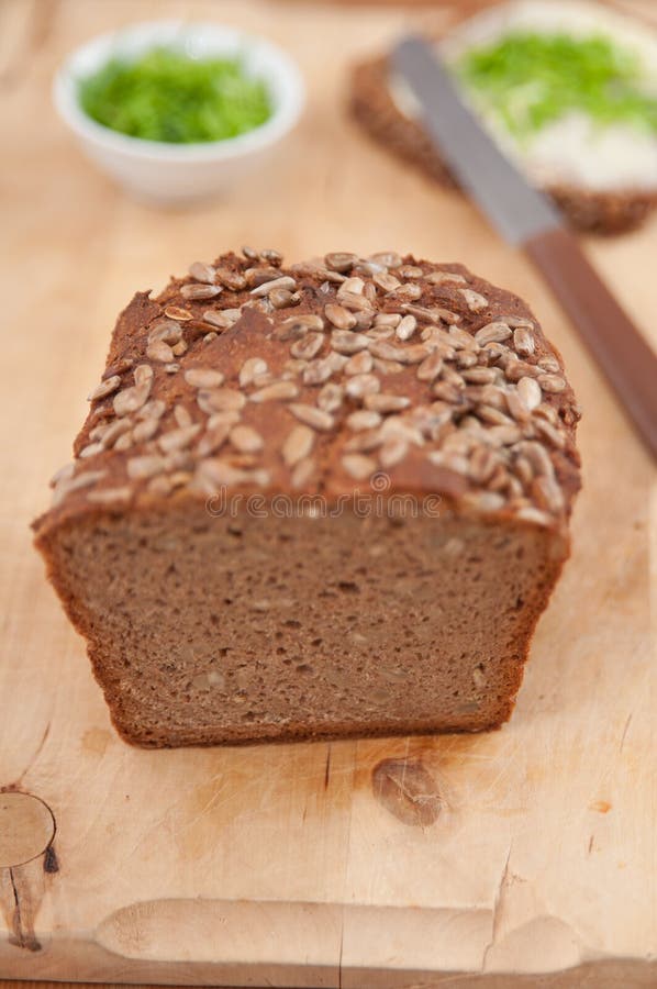 Whole Grain Rye Bread stock image. Image of fresh, dinner 36816165