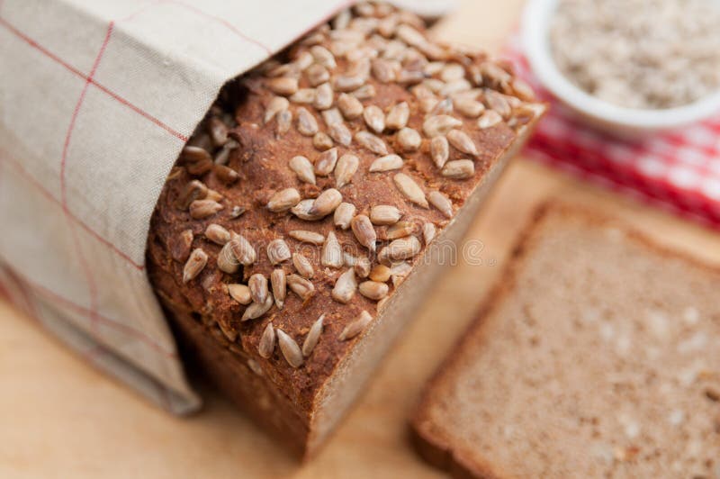 Whole Grain Rye Bread stock photo. Image of breakfast 36816268