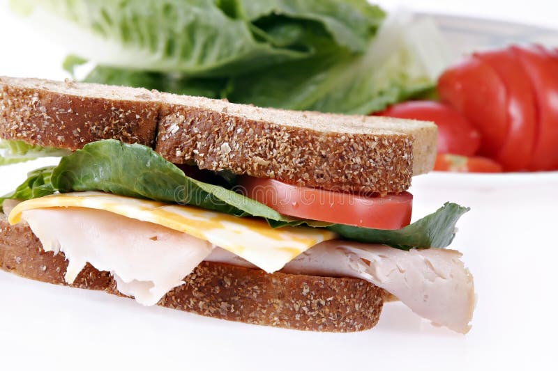 Whole Grain Turkey Sandwich Stock Photo Image of lettuce, sandwich