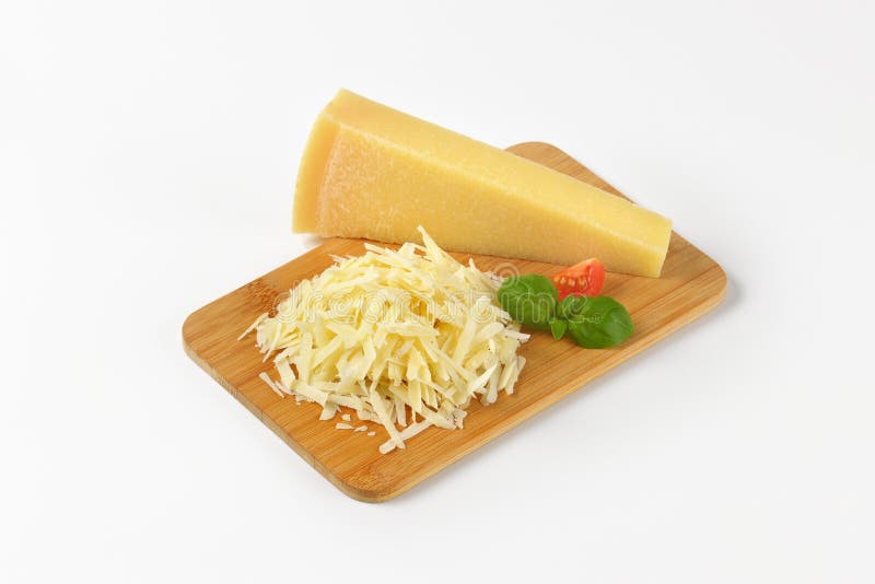 Whole and Grated Parmesan Cheese Stock Image Image of cheese, grated