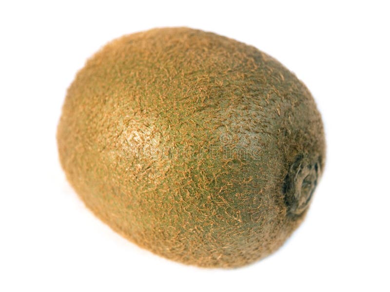 Whole Kiwi Isolated On A White Background Stock Image Image of