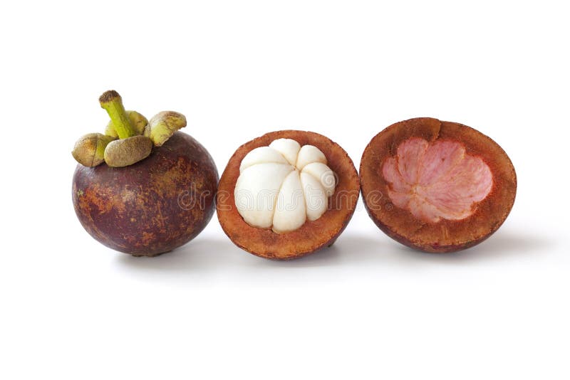 Whole and partial mangosteen