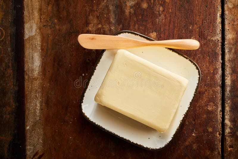 Whole pat of farm fresh creamy butter stock images Whole pat of farm fresh creamy butter stock images