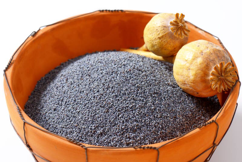 Whole poppy seeds stock photo. Image of topping, pods 131035716