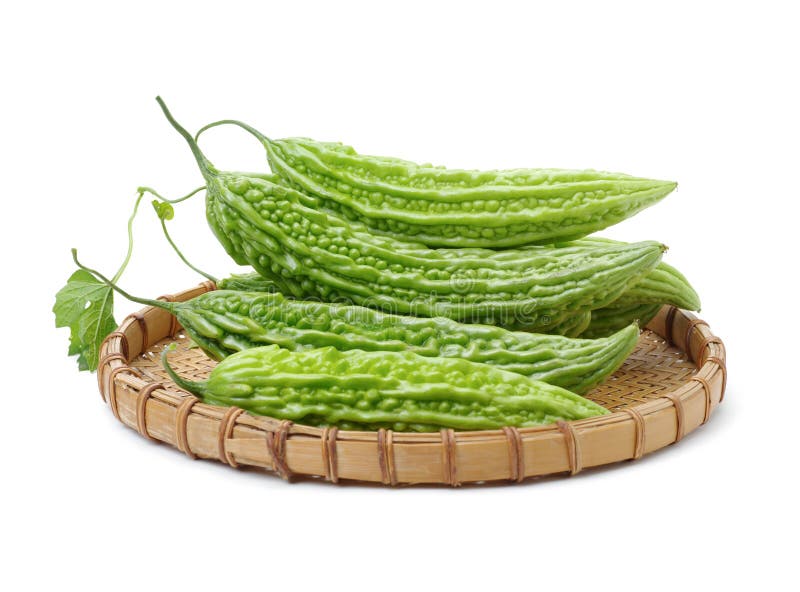 Whole Raw Bitter Gourd with Leaf Stock Image Image of healthy, gourd 129489377