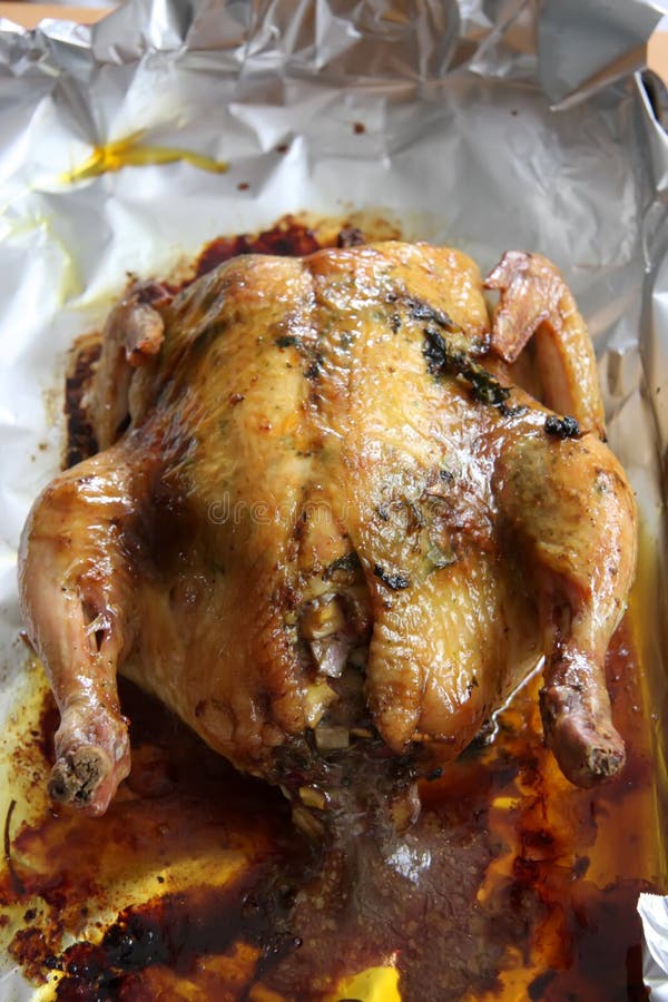 Whole roast chicken stock photo. Image of barbecue, thanksgiving 5364192
