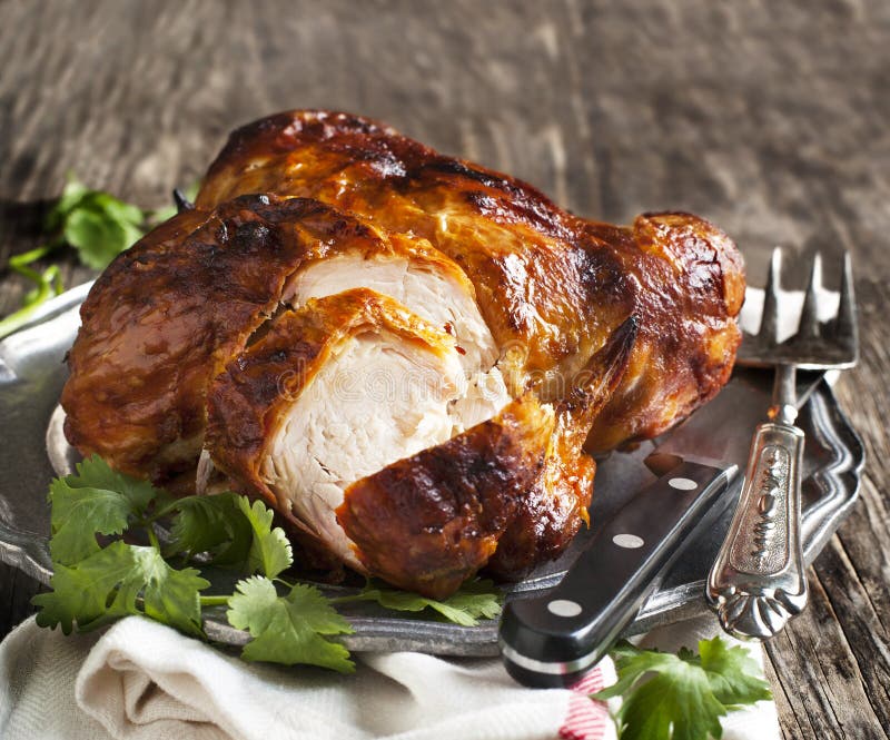 Whole roasted chicken stock photos Whole roasted chicken stock photos