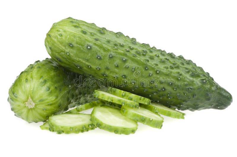 Whole And Sliced Cucumbers Stock Photo Image Of Cleaned 4650116