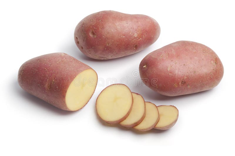 Whole Roseval potatoes stock photo. Image of uncooked - 15735456