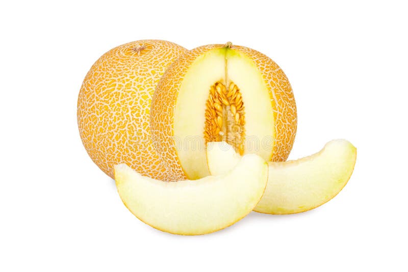 Whole and Slices of Galia Melons Stock Photo Image of healthy