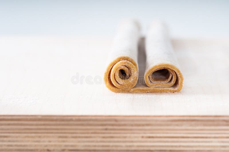 Whole Spelt Fresh Egg Pasta Dough (rolled) Stock Image Image of