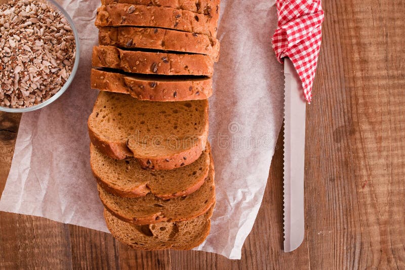 Whole wheat bread. stock photo. Image of delicious, hamburger 84471728