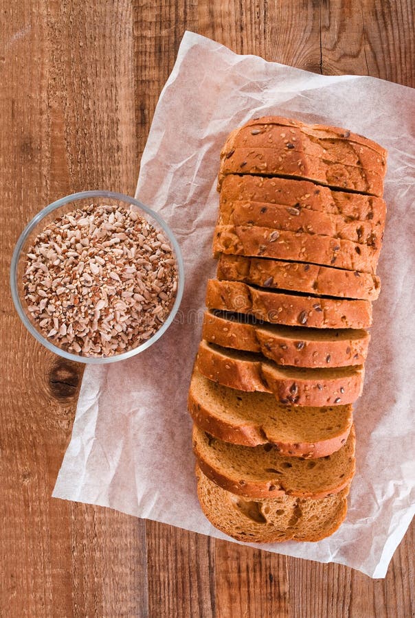 Whole wheat bread. stock image. Image of loaf, organic 85616401