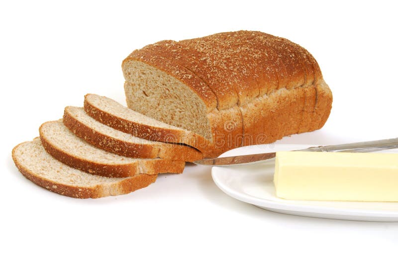 Whole Wheat Bread and Butter Stock Photo Image of grain, butter 16475262