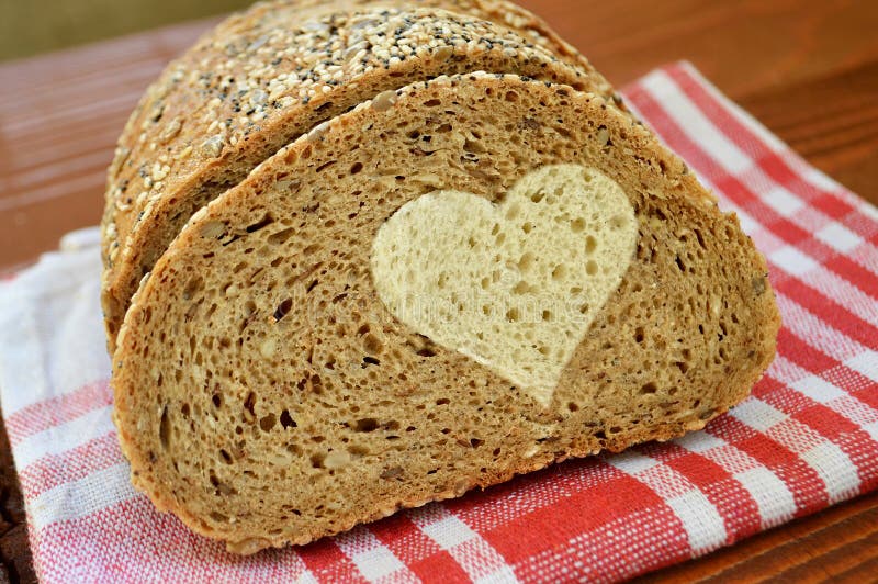 Heart Healthy Whole Wheat Bread Stock Image Image of acid, flour 807733