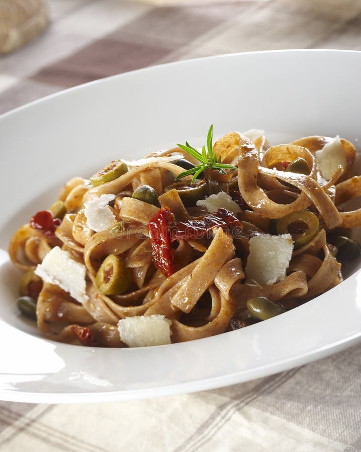 Whole wheat noodles stock photos Whole wheat noodles stock photos