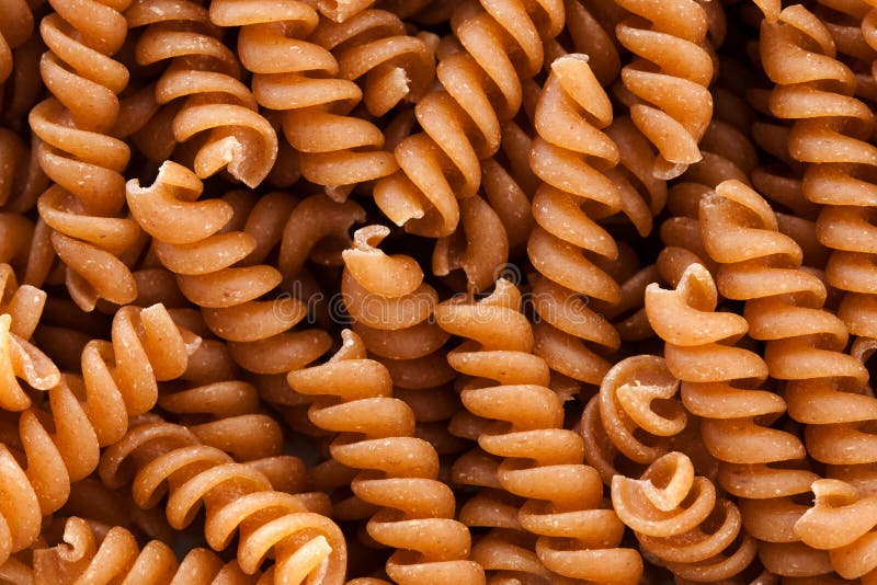 Whole Wheat Pasta stock image. Image of corkscrew, closeup - 25995933