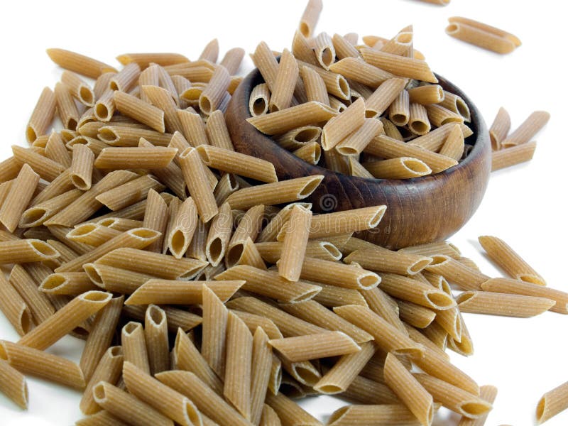 Whole wheat penne pasta stock photo. Image of dish, mediterranean 7159366