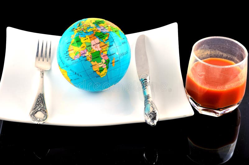 Whole world on a plate