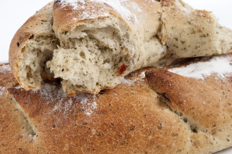 Wholemeal bread stock photo