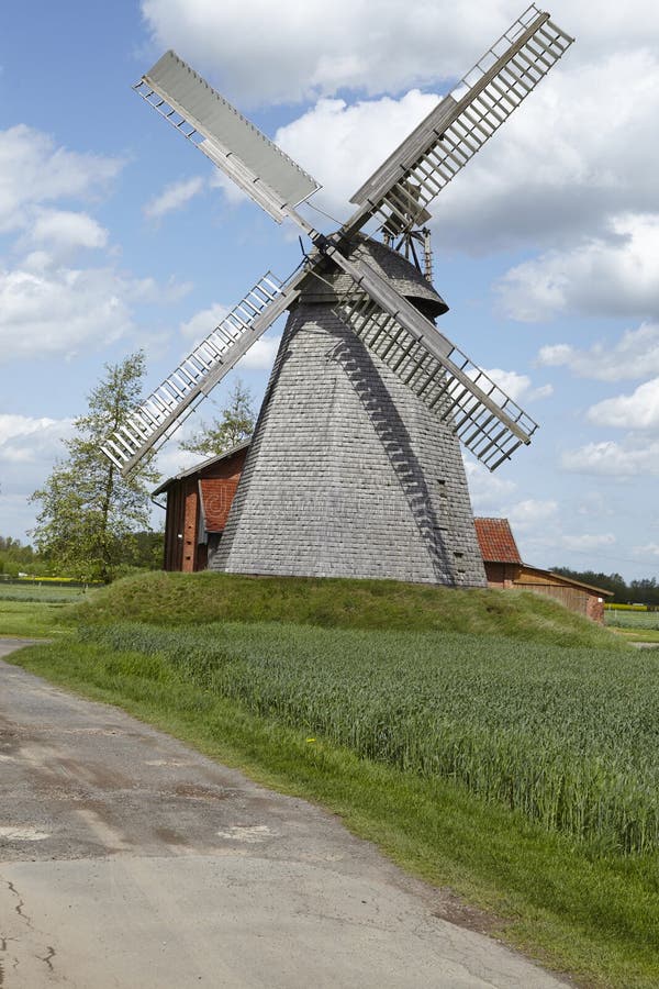 Wiatraczek Bierde Petershagen, Niemcy (,) obraz stock Wiatraczek Bierde Petershagen, Niemcy (,) obraz stock