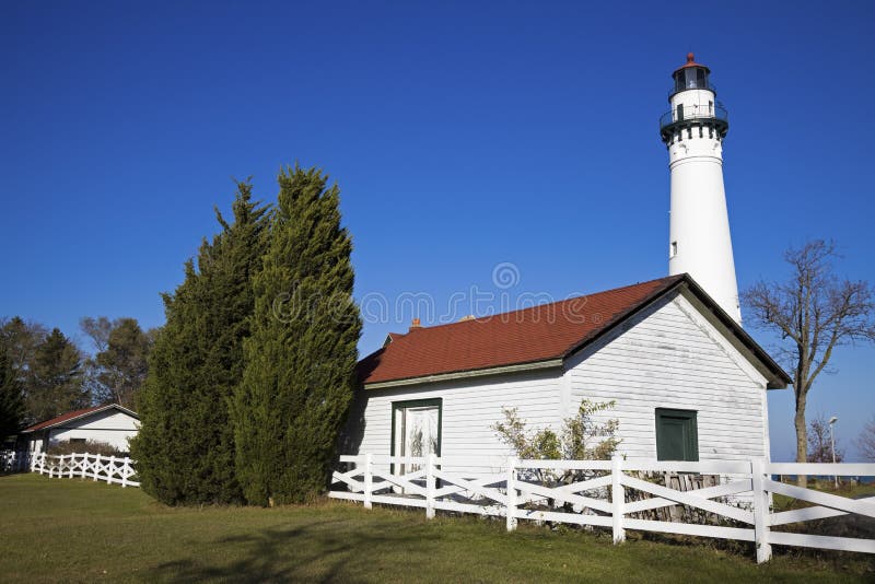 Wind Point Lighthouse - Racine, Wisconsin, USA. Wind Point Lighthouse - Racine, Wisconsin, USA