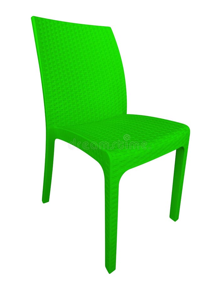 Wicker chair - green royalty free stock images
