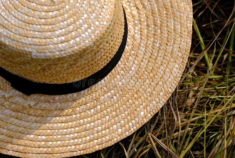 Wicker farmer hat stock image. Image of background, decor - 97309399