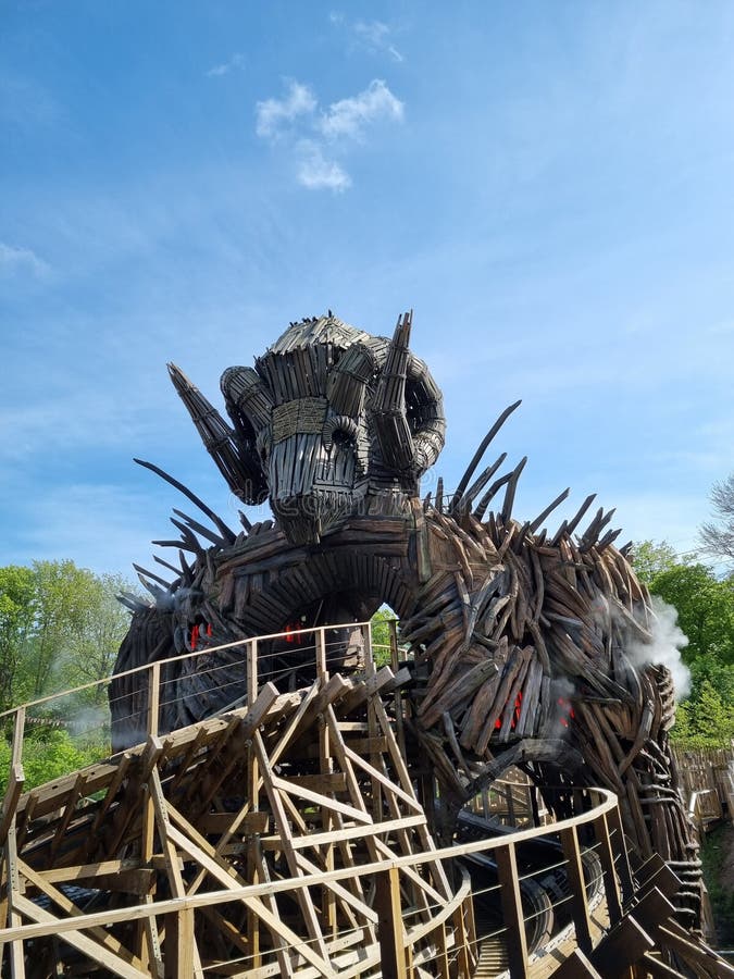 Wicker Man Alton Towers Rollercoaster Fotografia Editoriale Immagine