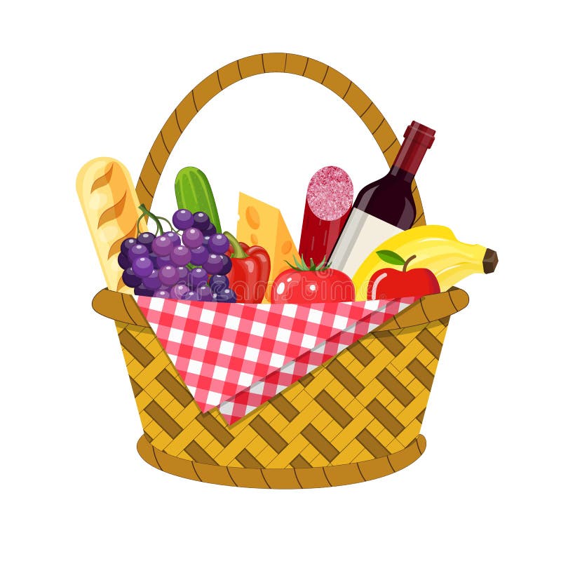 WIcker picnic basket