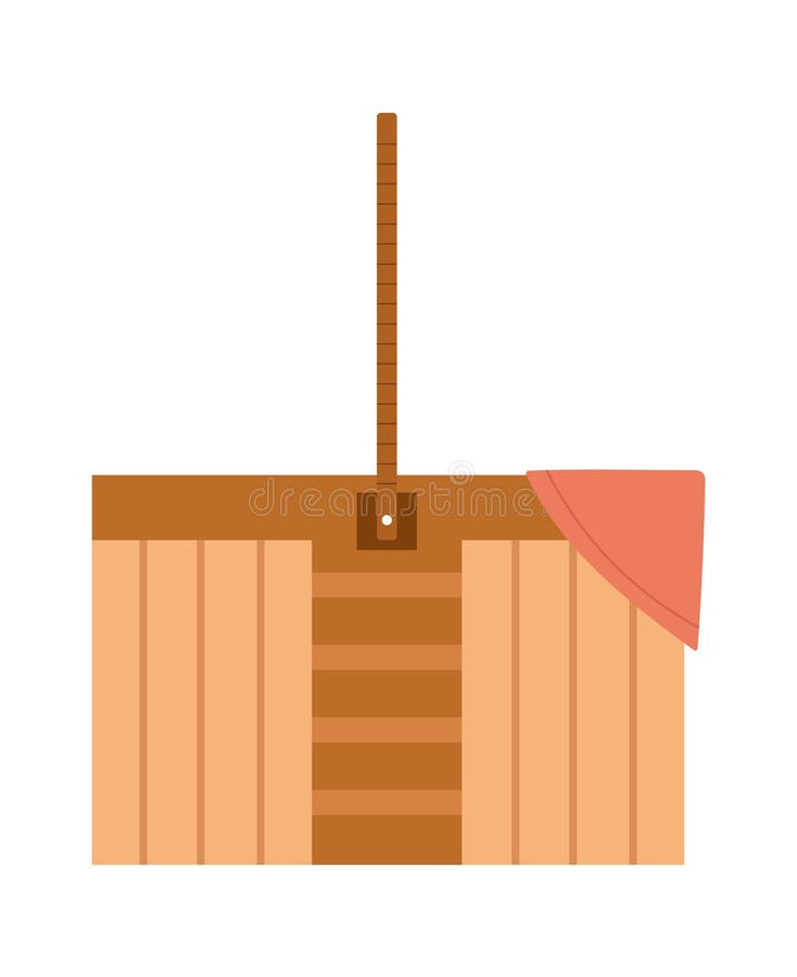 Wicker Picnic Basket stock vector. Illustration of decor 273899671