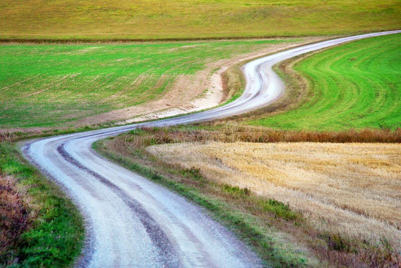 Wicklungslandstraße stockbild Wicklungslandstraße stockbild