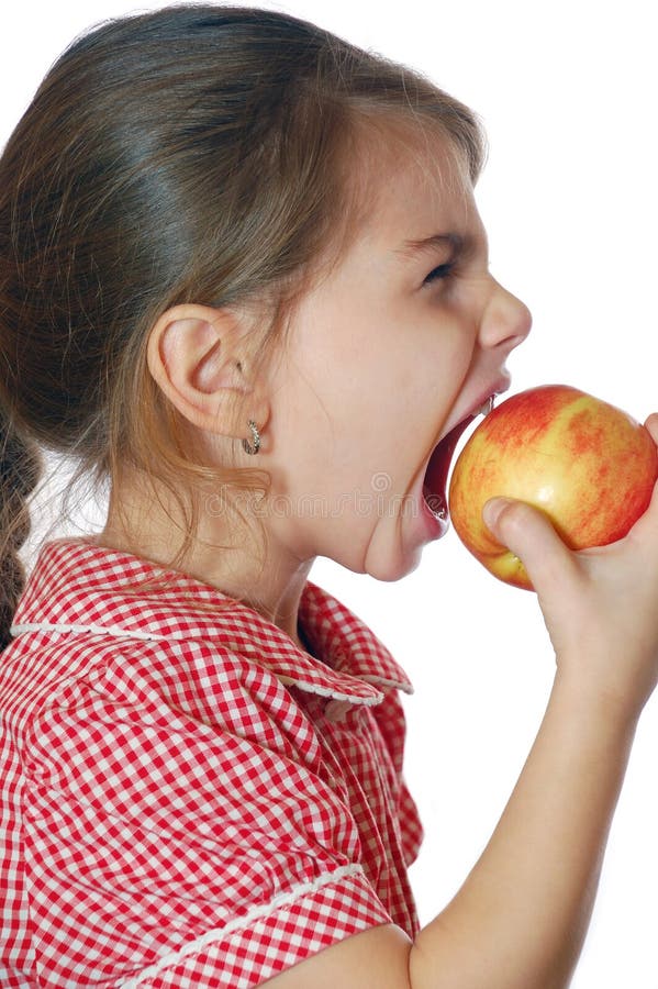 Wide bite royalty free stock photo Wide bite royalty free stock photo