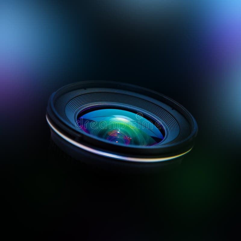 Wide DSLR lens stock image. Image of movie, objective 24777443