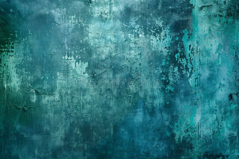 A wide, flat background of cool teal and green grunge texture with space for text or design. vector illustration